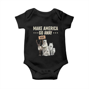 Make America Go Away Baby Onesie Greenland Support Gift TS12 Black Print Your Wear