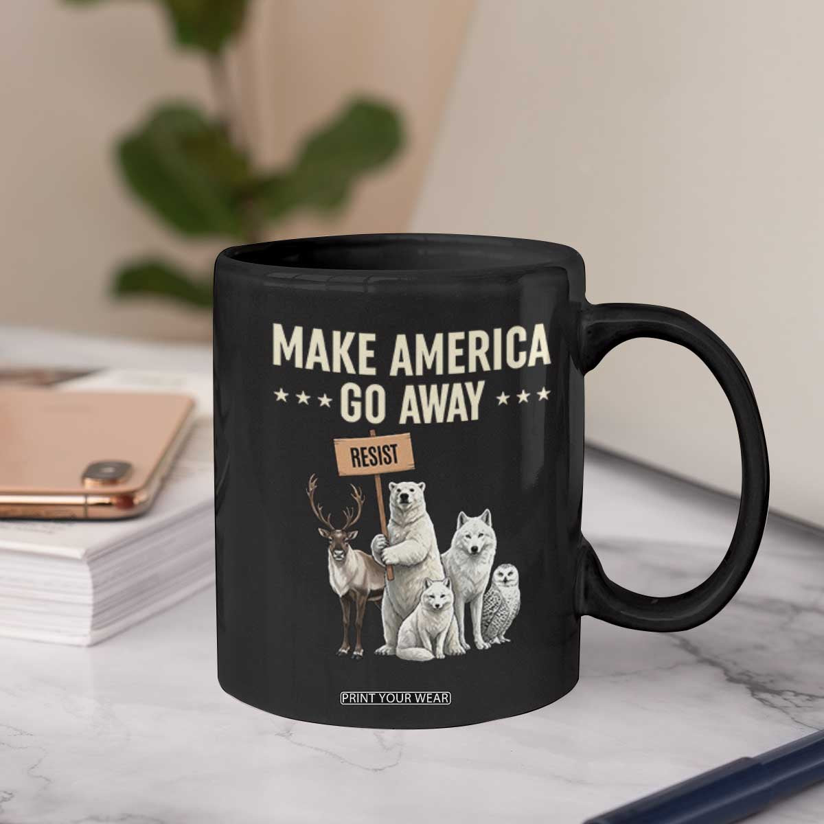 Make America Go Away Coffee Mug Greenland Support Gift TS12 Print Your Wear