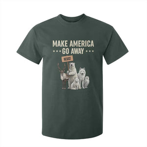 Make America Go Away T Shirt For Kid Greenland Support Gift TS12 Dark Forest Green Print Your Wear