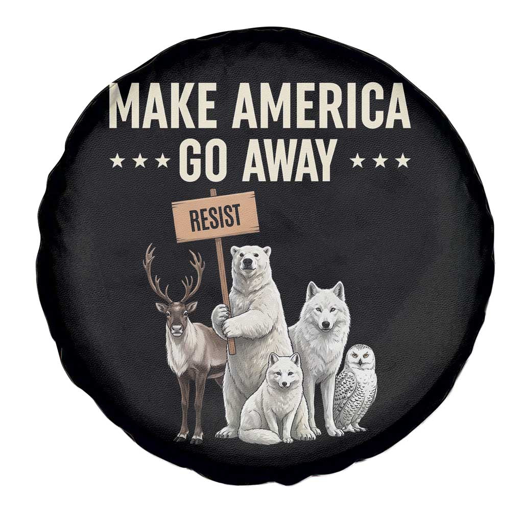 Make America Go Away Spare Tire Cover Greenland Support Gift TS12 Print Your Wear