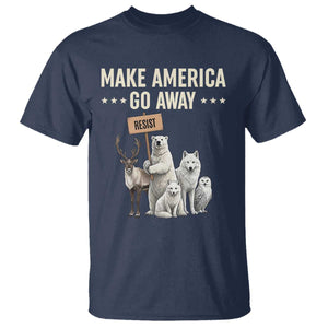 Make America Go Away T Shirt Greenland Support Gift TS12 Navy Print Your Wear