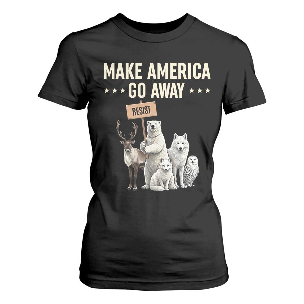 Make America Go Away T Shirt For Women Greenland Support Gift TS12 Black Print Your Wear