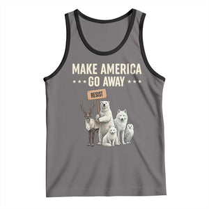 Make America Go Away Tank Top Greenland Support Gift TS12 Deep Heather Black Print Your Wear