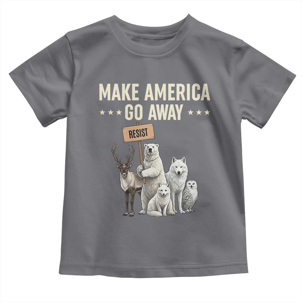 Make America Go Away Toddler T Shirt Greenland Support Gift TS12 Charcoal Print Your Wear