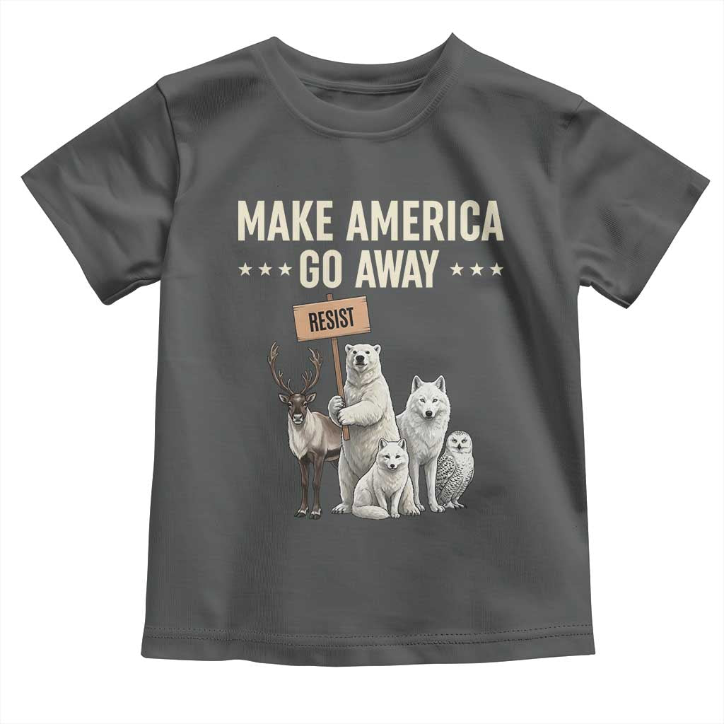 Make America Go Away Toddler T Shirt Greenland Support Gift TS12 Dark Heather Print Your Wear