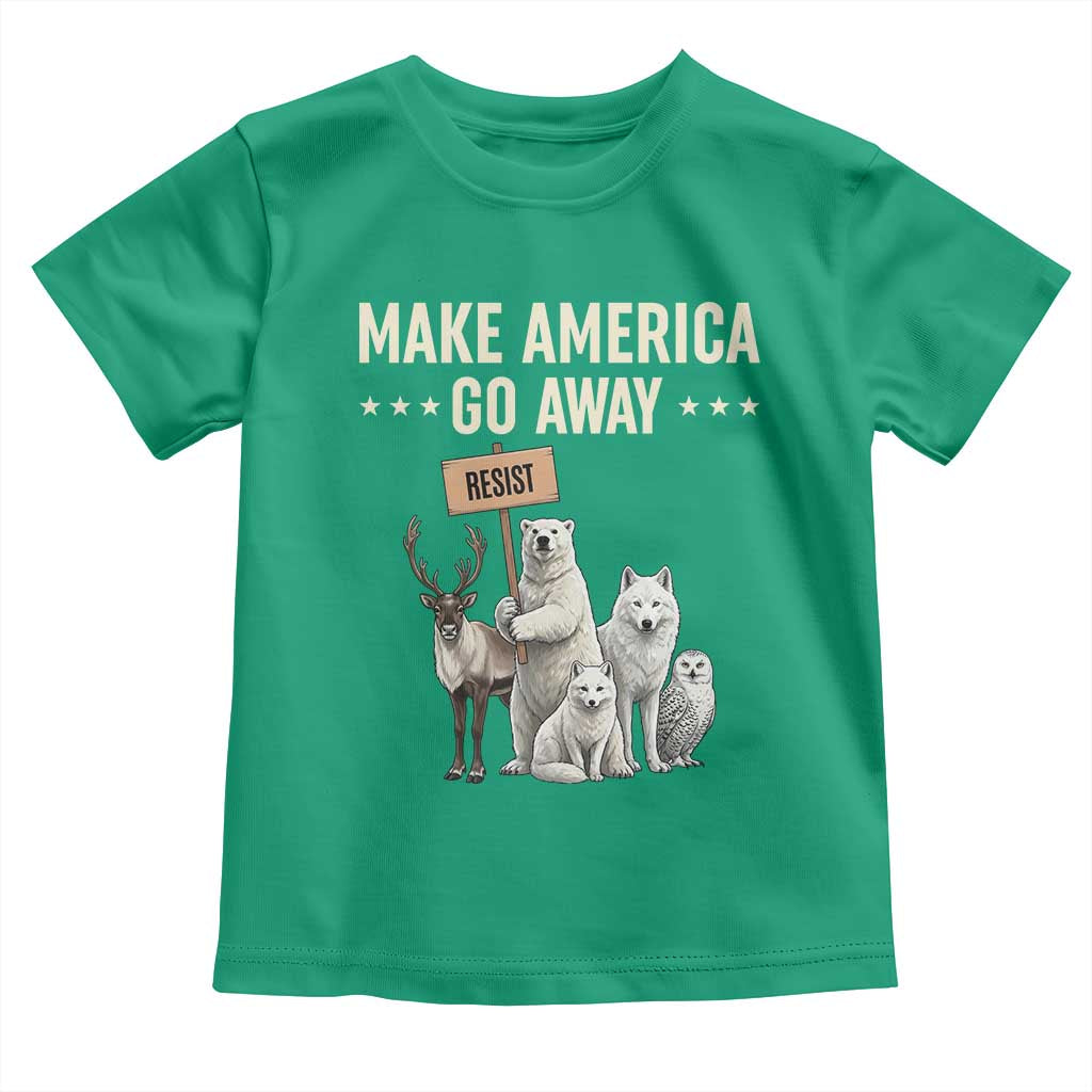 Make America Go Away Toddler T Shirt Greenland Support Gift TS12 Irish Green Print Your Wear