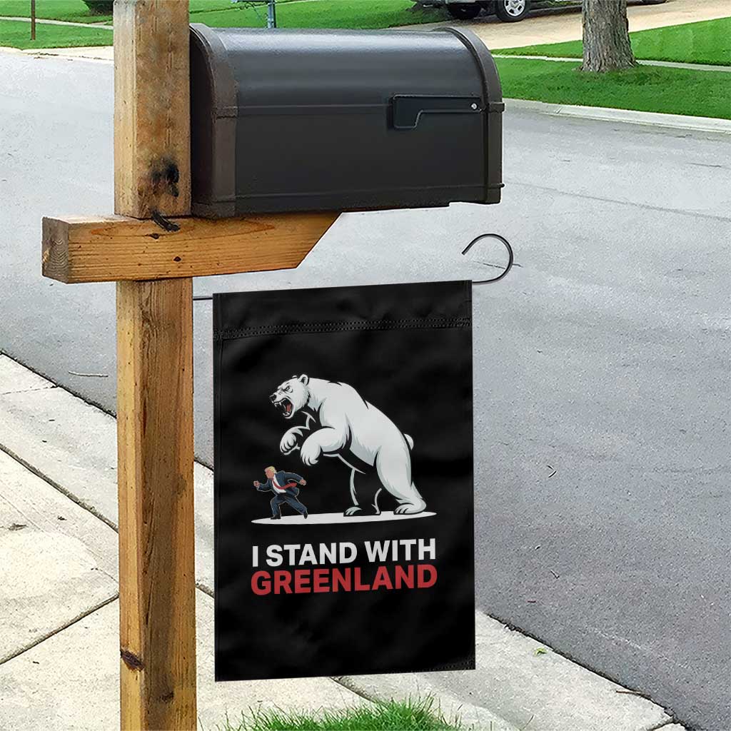 I Stand With Greenland Garden Flag Anti Fascist Political Parody Gift TS12 Print Your Wear