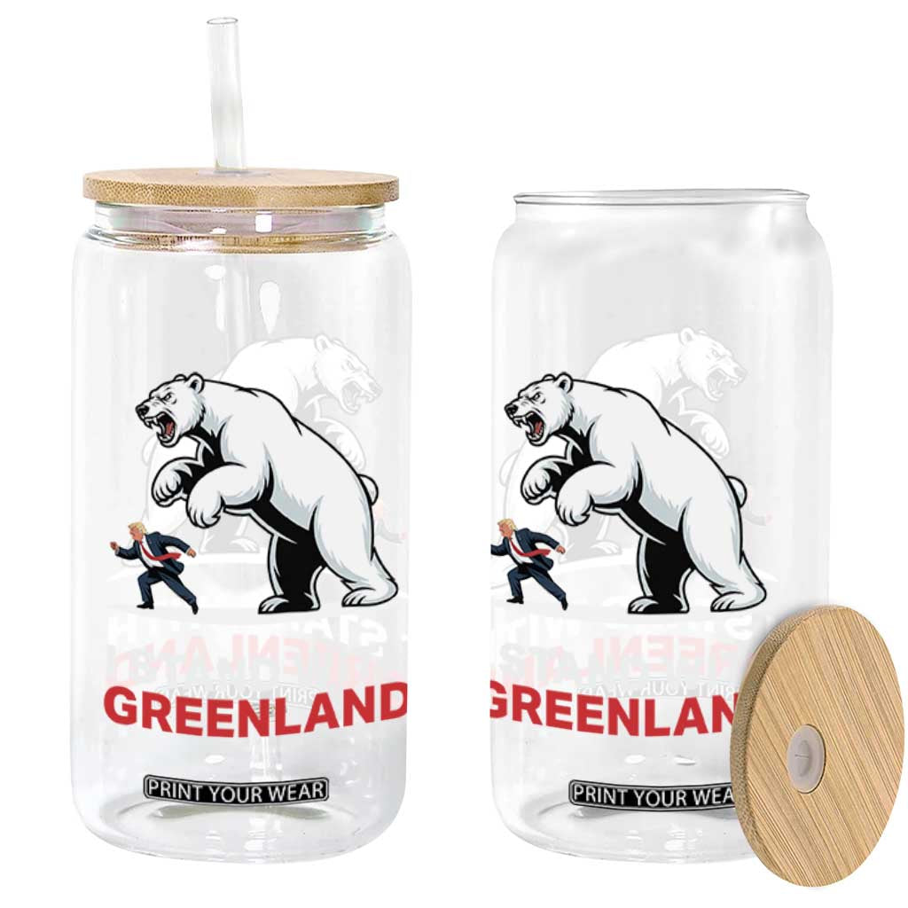 I Stand With Greenland Glass Can Anti Fascist Political Parody Gift TS12 Print Your Wear