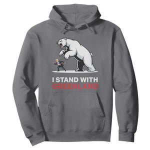 I Stand With Greenland Hoodie Anti Fascist Political Parody Gift TS12 Charcoal Print Your Wear