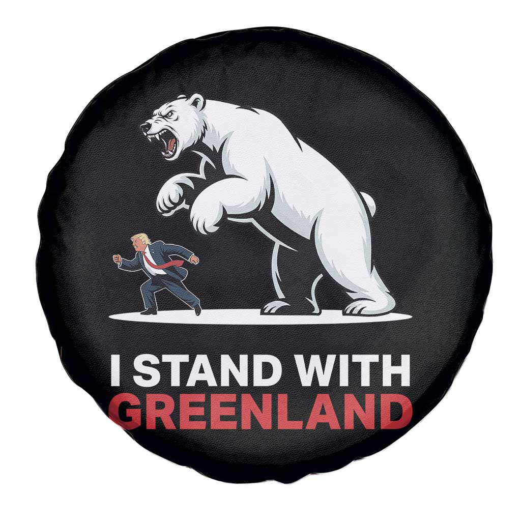 I Stand With Greenland Spare Tire Cover Anti Fascist Political Parody Gift TS12 Print Your Wear