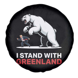 I Stand With Greenland Spare Tire Cover Anti Fascist Political Parody Gift TS12 Print Your Wear