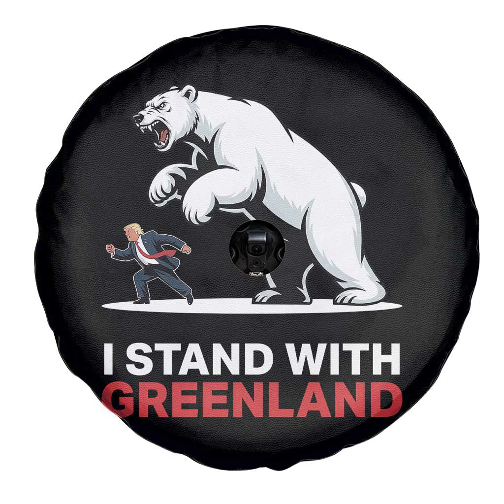I Stand With Greenland Spare Tire Cover Anti Fascist Political Parody Gift TS12 Print Your Wear