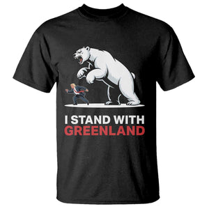 I Stand With Greenland T Shirt Anti Fascist Political Parody Gift TS12 Black Print Your Wear