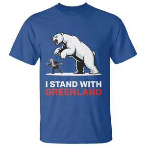 I Stand With Greenland T Shirt Anti Fascist Political Parody Gift TS12 Royal Blue Print Your Wear