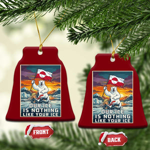 Funny Our Ice Is Nothing Like Your Ice Ceramic Ornament Greenland Support Gift TS12 Print Your Wear