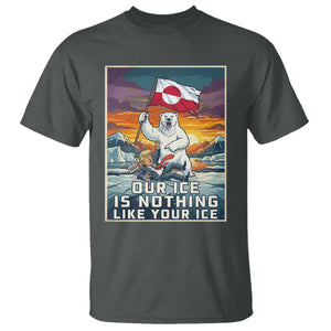 Funny Our Ice Is Nothing Like Your Ice T Shirt Greenland Support Gift TS12 Dark Heather Print Your Wear