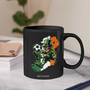 Funny Leprechaun Playing Soccer Coffee Mug St Patricks Day TS12 Print Your Wear