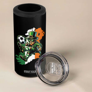 Funny Leprechaun Playing Soccer 4 in 1 Can Cooler Tumbler St Patricks Day TS12 Print Your Wear