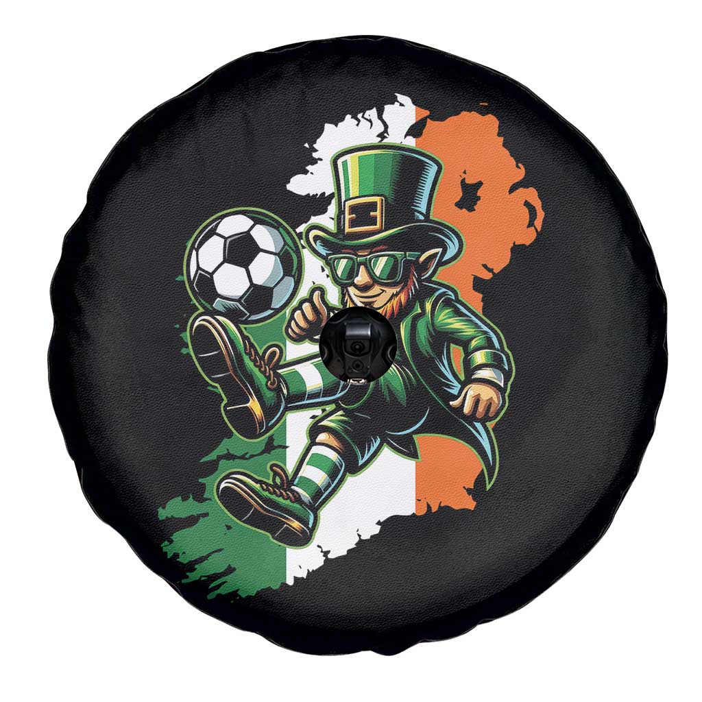 Funny Leprechaun Playing Soccer Spare Tire Cover St Patricks Day TS12 Print Your Wear