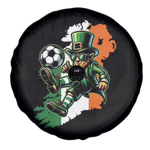 Funny Leprechaun Playing Soccer Spare Tire Cover St Patricks Day TS12 Print Your Wear