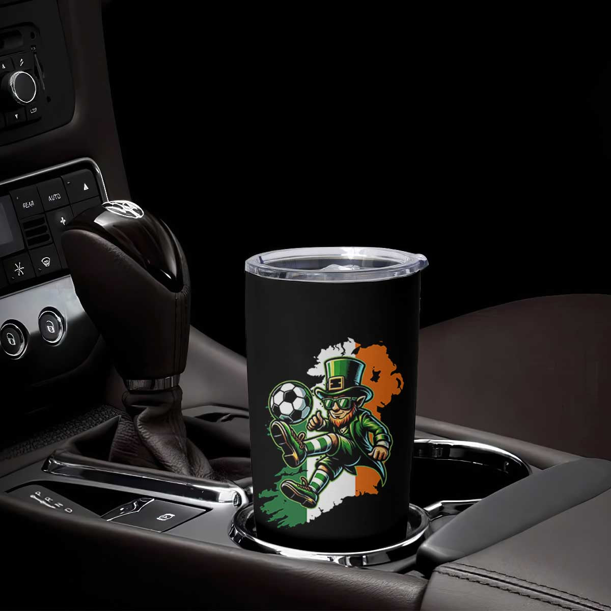 Funny Leprechaun Playing Soccer Tumbler Cup St Patricks Day TS12 Print Your Wear