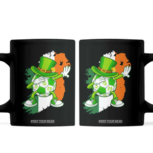 Funny Dabbing Soccer Ball Coffee Mug St Patricks Day TS12 Black Print Your Wear