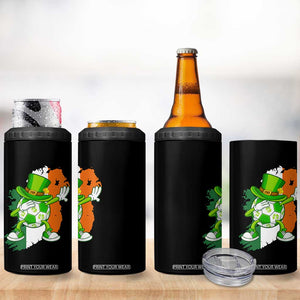 Funny Dabbing Soccer Ball 4 in 1 Can Cooler Tumbler St Patricks Day TS12 Print Your Wear