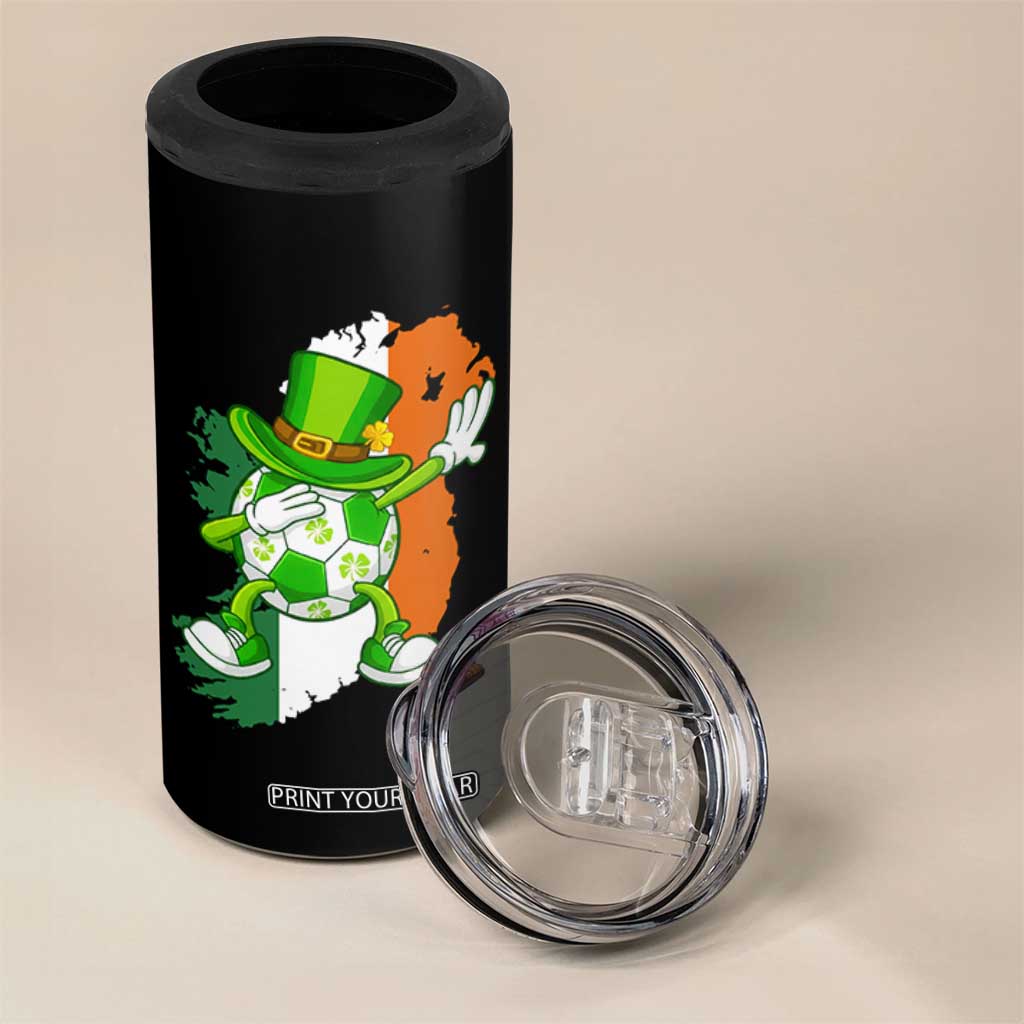 Funny Dabbing Soccer Ball 4 in 1 Can Cooler Tumbler St Patricks Day TS12 Print Your Wear