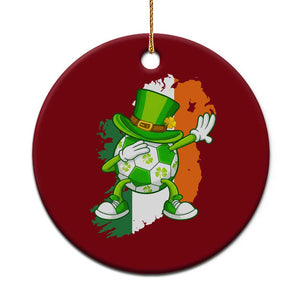 Funny Dabbing Soccer Ball Ceramic Ornament St Patricks Day TS12 1pc Red Print Your Wear