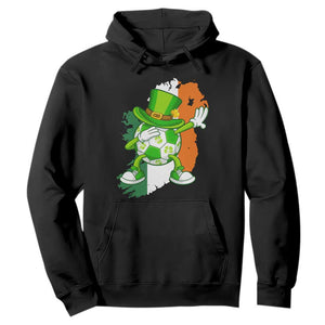 Funny Dabbing Soccer Ball Hoodie St Patricks Day TS12 Black Print Your Wear