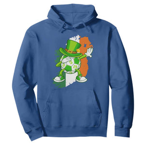Funny Dabbing Soccer Ball Hoodie St Patricks Day TS12 Royal Blue Print Your Wear