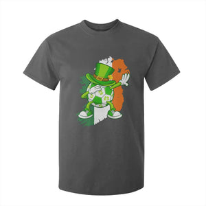 Funny Dabbing Soccer Ball T Shirt For Kid St Patricks Day TS12 Dark Heather Print Your Wear