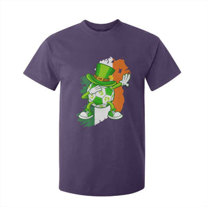 Funny Dabbing Soccer Ball T Shirt For Kid St Patricks Day TS12 Purple Print Your Wear