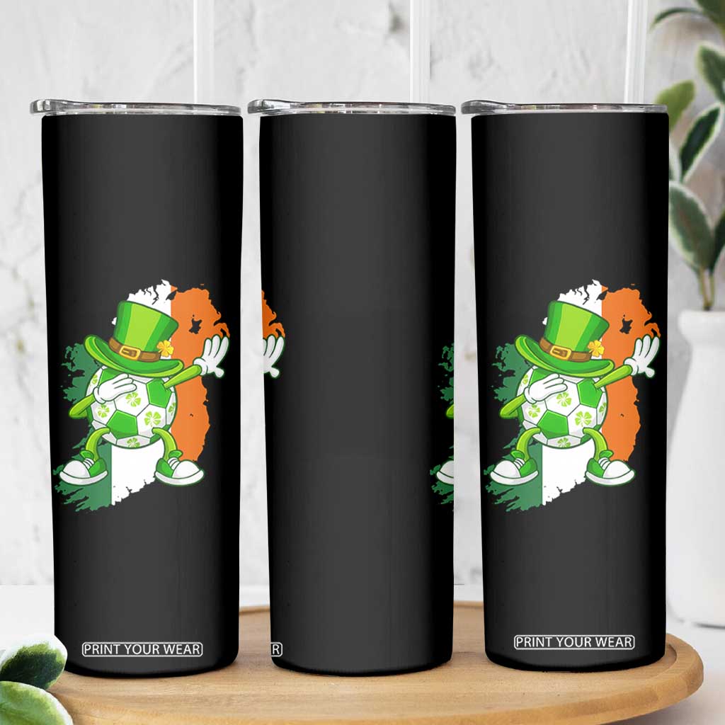 Funny Dabbing Soccer Ball Skinny Tumbler St Patricks Day TS12 Print Your Wear