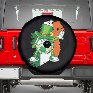 Funny Dabbing Soccer Ball Spare Tire Cover St Patricks Day TS12 Black Print Your Wear
