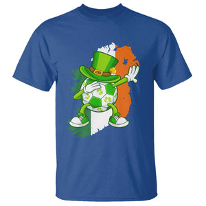 Funny Dabbing Soccer Ball T Shirt St Patricks Day TS12 Royal Blue Print Your Wear