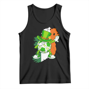 Funny Dabbing Soccer Ball Tank Top St Patricks Day TS12 Black Print Your Wear