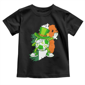 Funny Dabbing Soccer Ball Toddler T Shirt St Patricks Day TS12 Black Print Your Wear