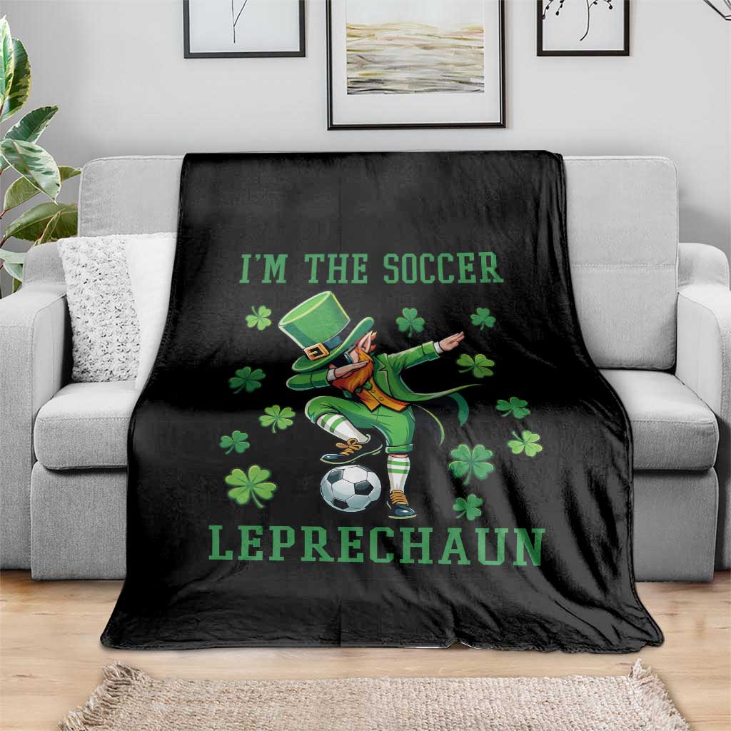 I Am The Soccer Leprechaun Throw Blanket Funny Irish Soccer TS12 Print Your Wear