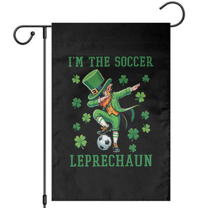 I Am The Soccer Leprechaun Garden Flag Funny Irish Soccer TS12 Black Print Your Wear
