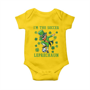 I Am The Soccer Leprechaun Baby Onesie Funny Irish Soccer TS12 Daisy Print Your Wear
