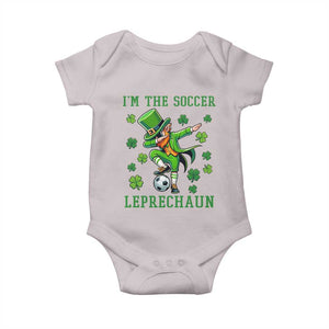 I Am The Soccer Leprechaun Baby Onesie Funny Irish Soccer TS12 Ice Gray Print Your Wear