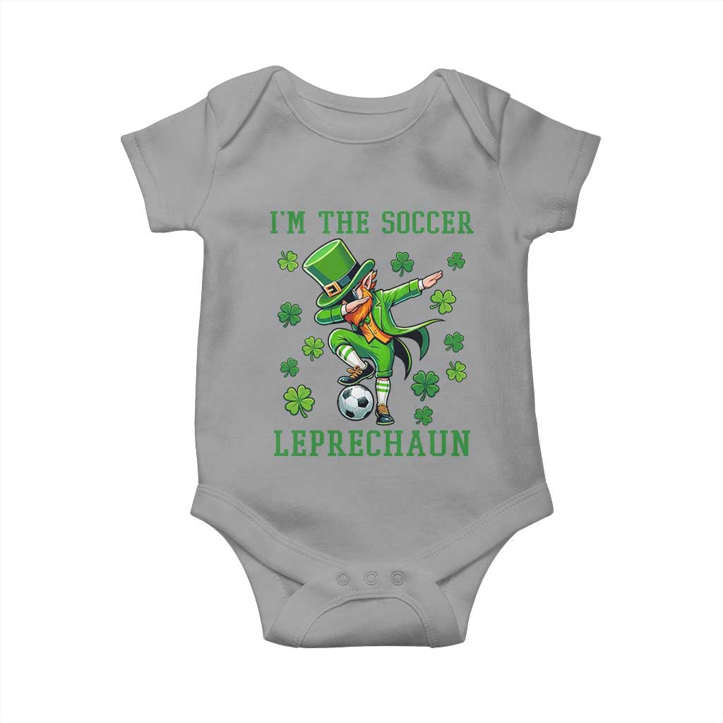 I Am The Soccer Leprechaun Baby Onesie Funny Irish Soccer TS12 Sport Gray Print Your Wear