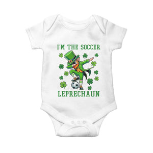 I Am The Soccer Leprechaun Baby Onesie Funny Irish Soccer TS12 White Print Your Wear