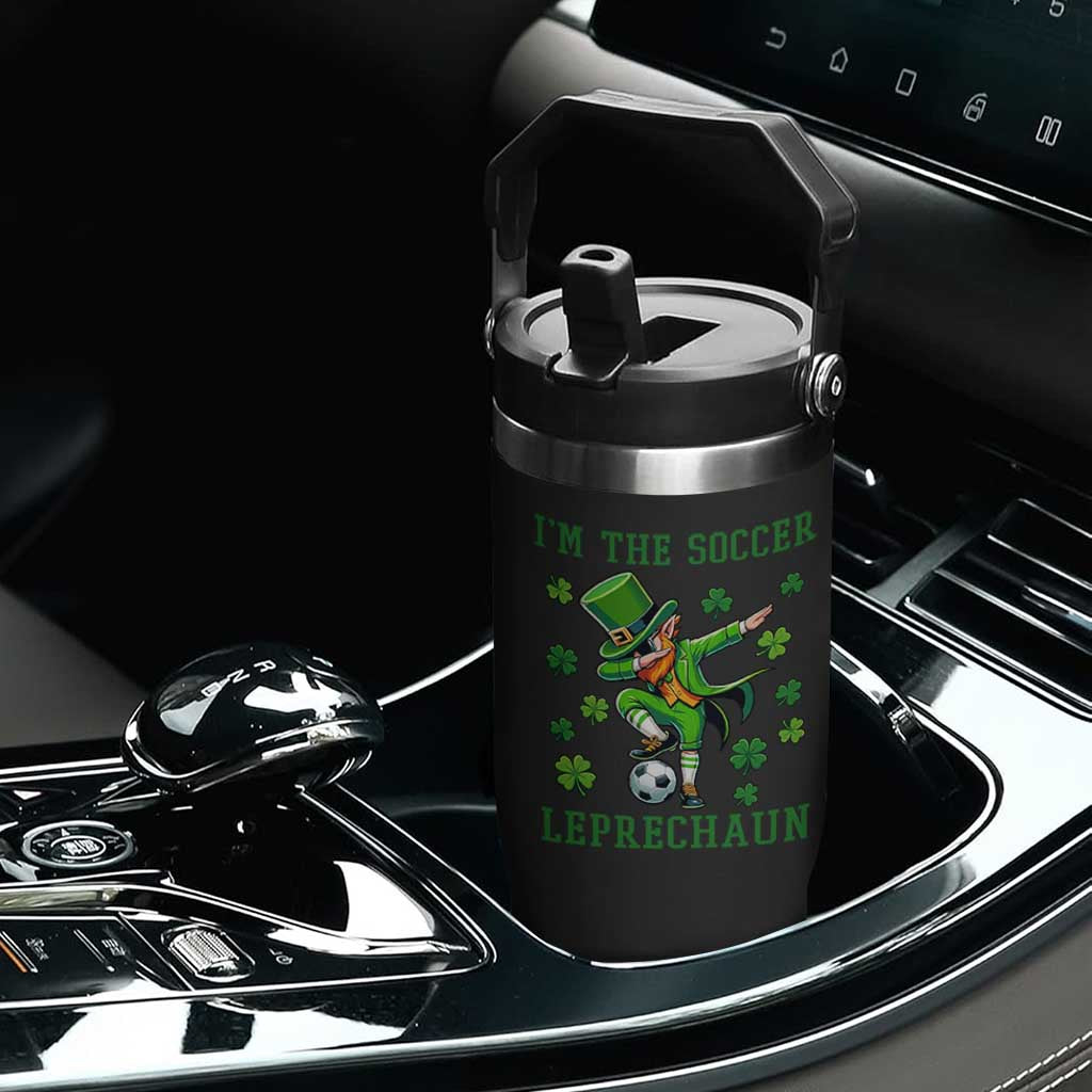 I Am The Soccer Leprechaun Flip Straw Tumbler Funny Irish Soccer TS12 Print Your Wear