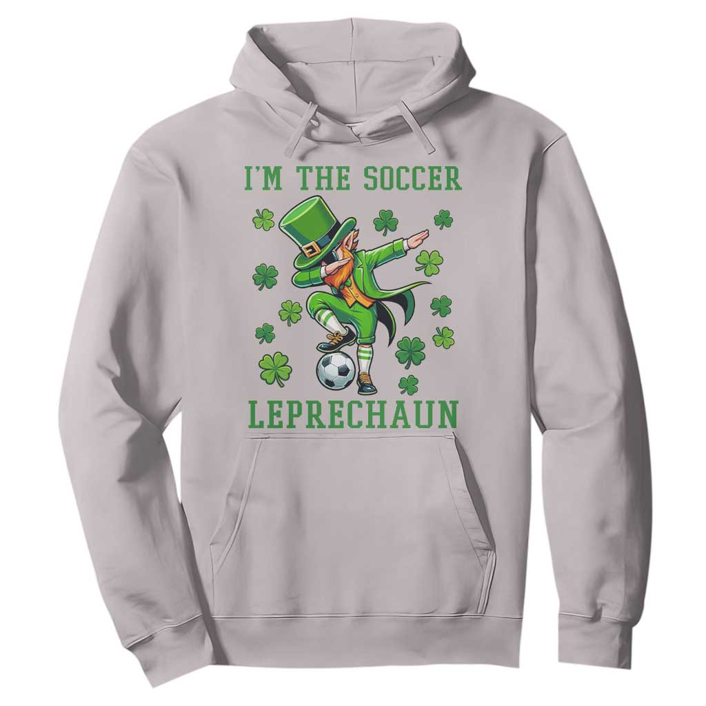 I Am The Soccer Leprechaun Hoodie Funny Irish Soccer TS12 Ice Gray Print Your Wear