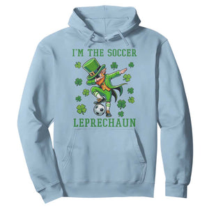 I Am The Soccer Leprechaun Hoodie Funny Irish Soccer TS12 Light Blue Print Your Wear