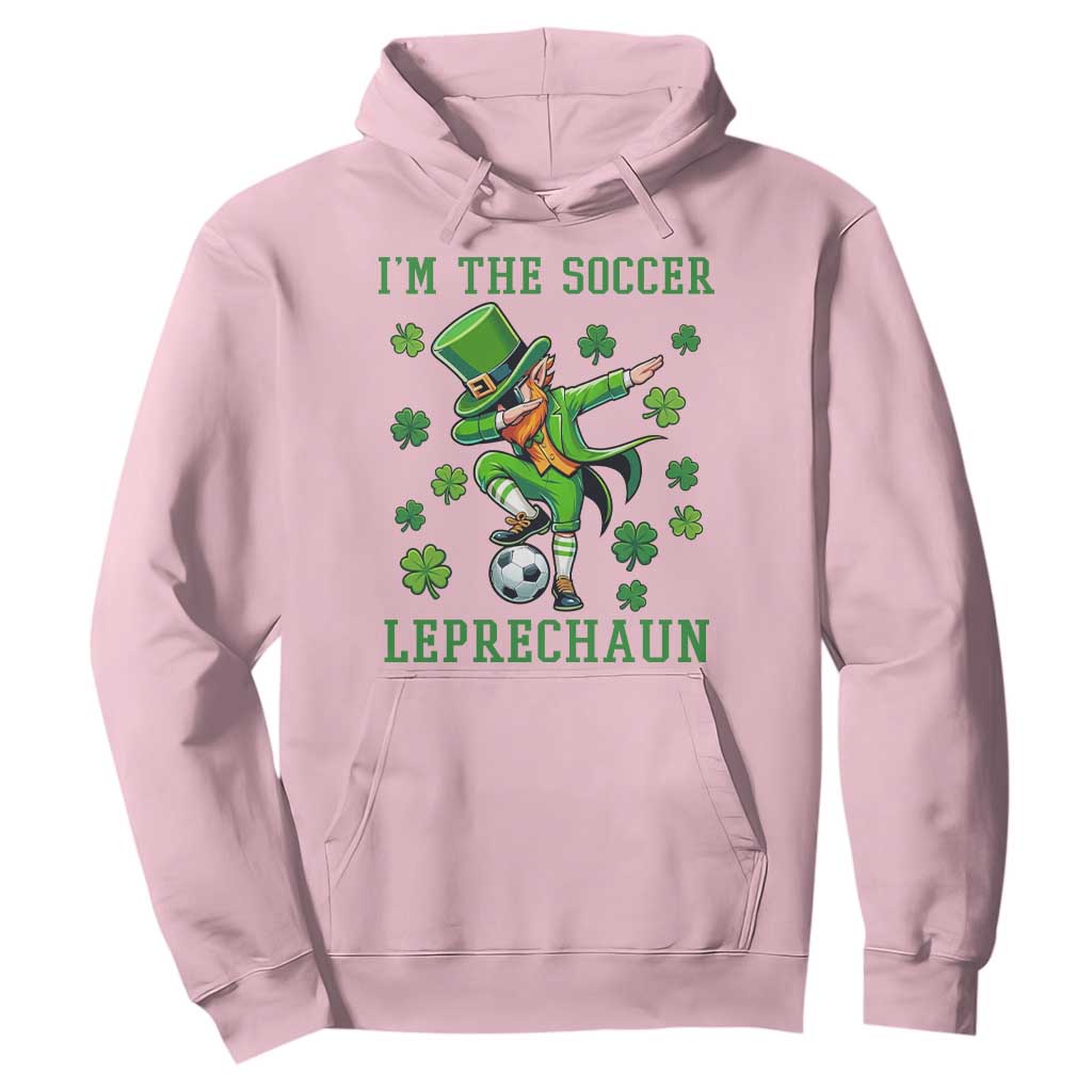 I Am The Soccer Leprechaun Hoodie Funny Irish Soccer TS12 Light Pink Print Your Wear