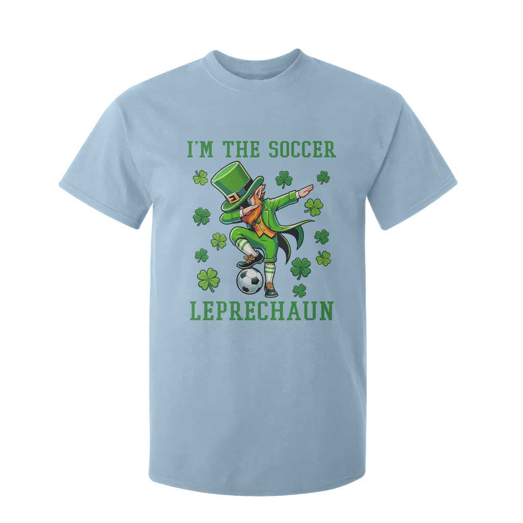 I Am The Soccer Leprechaun T Shirt For Kid Funny Irish Soccer TS12 Light Blue Print Your Wear