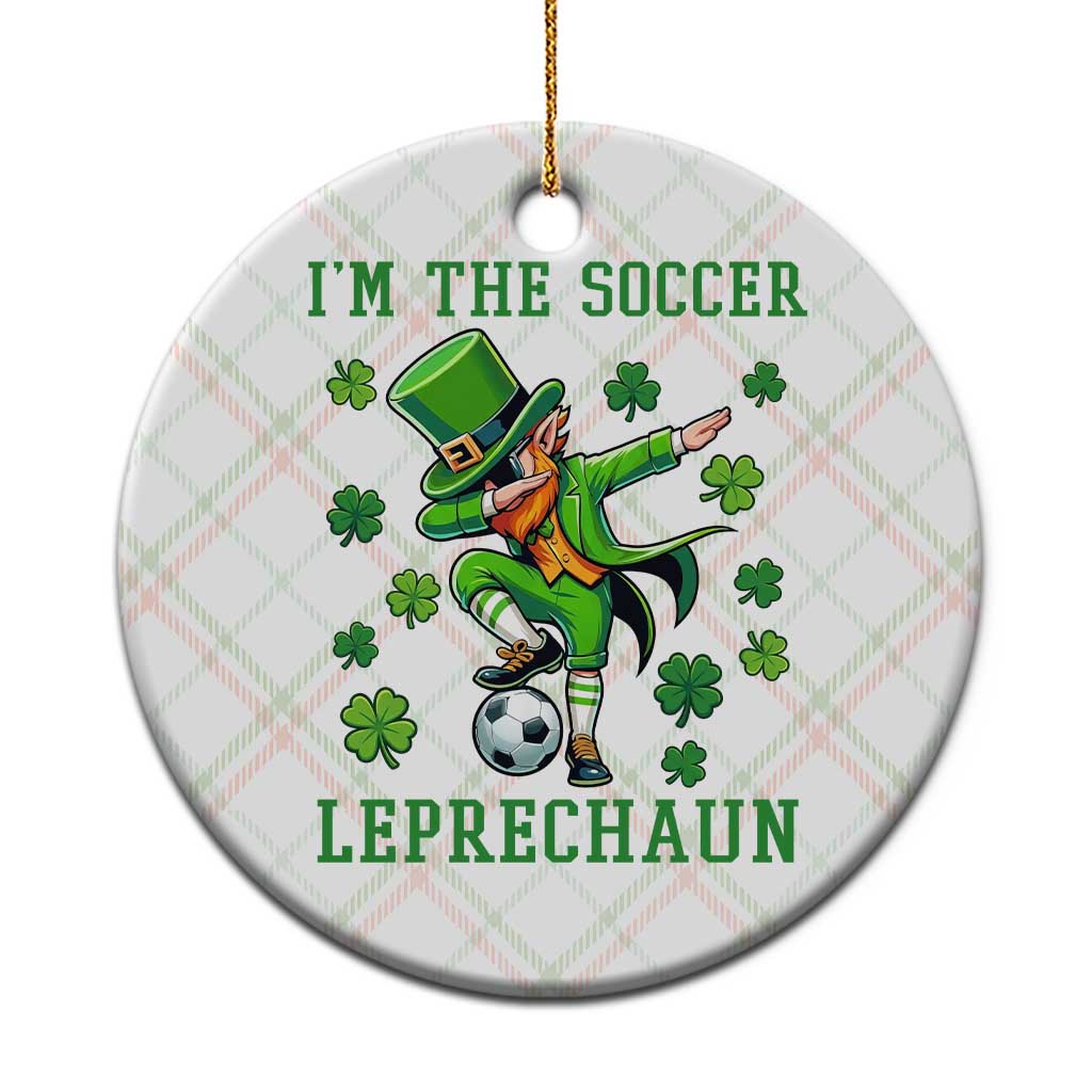 I Am The Soccer Leprechaun Ceramic Ornament Funny Irish Soccer TS12 1pc Christmas Plaid Print Your Wear